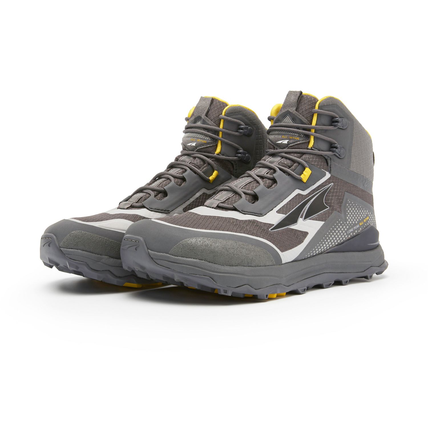 Altra Lone Peak All-wthr Mid Wanderstiefel Herren Grau Gelb | Deutschland-30265879